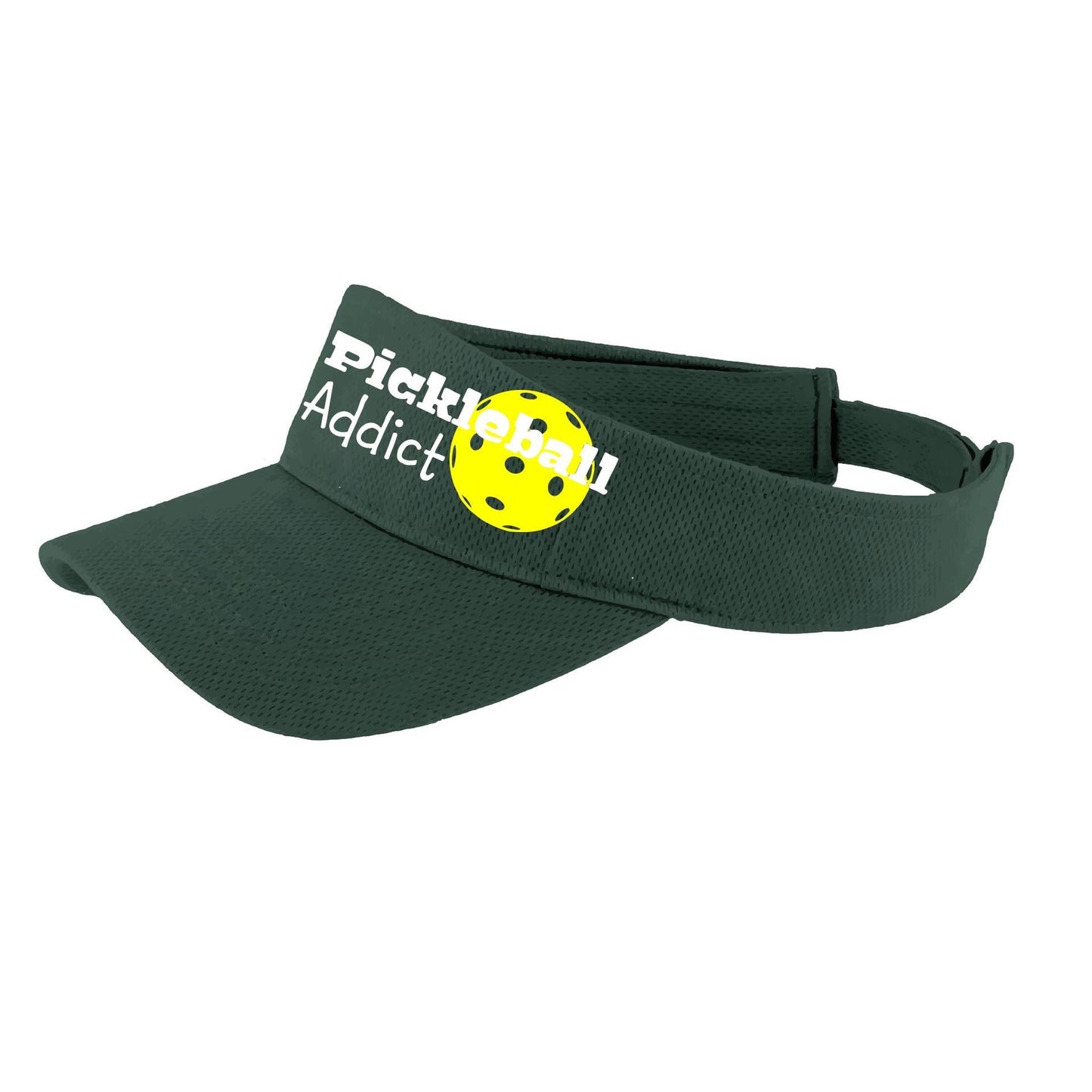 Pickleball Addict | Pickleball Visors | Moisture Wicking 100% Polyester