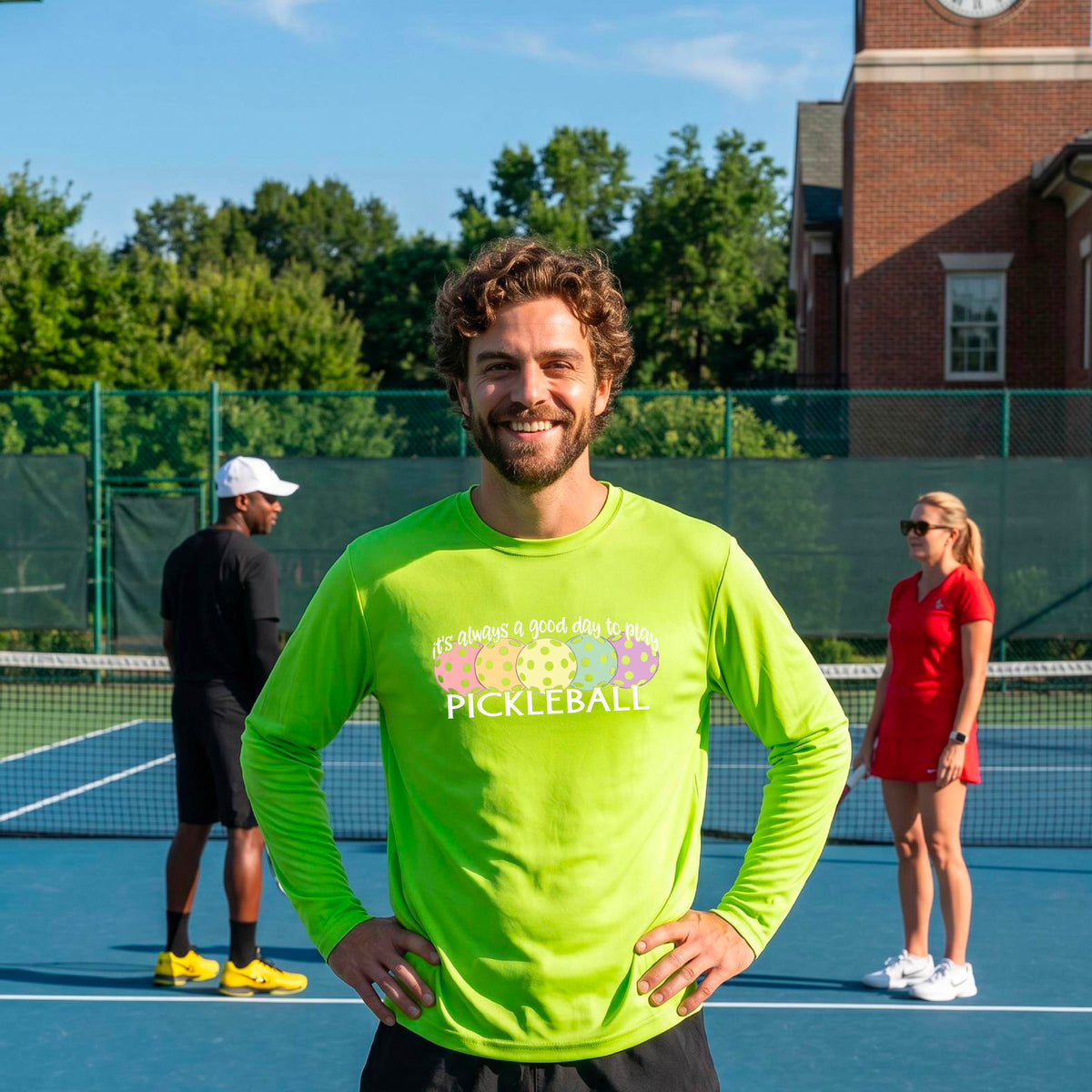 Men’s Pickleball Performance Shirt – Moisture-Wicking Athletic Top Long-Sleeve