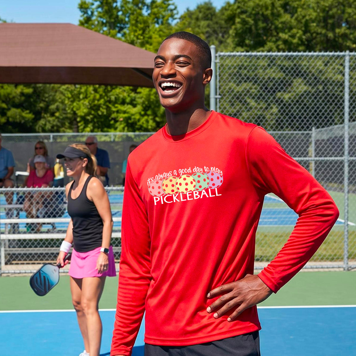 Men’s Pickleball Performance Shirt – Moisture-Wicking Athletic Top Long-Sleeve