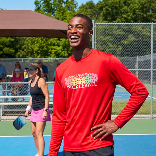Men’s Pickleball Performance Shirt – Moisture-Wicking Athletic Top Long-Sleeve