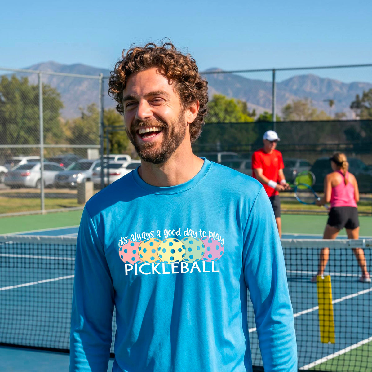 Men’s Pickleball Performance Shirt – Moisture-Wicking Athletic Top Long-Sleeve
