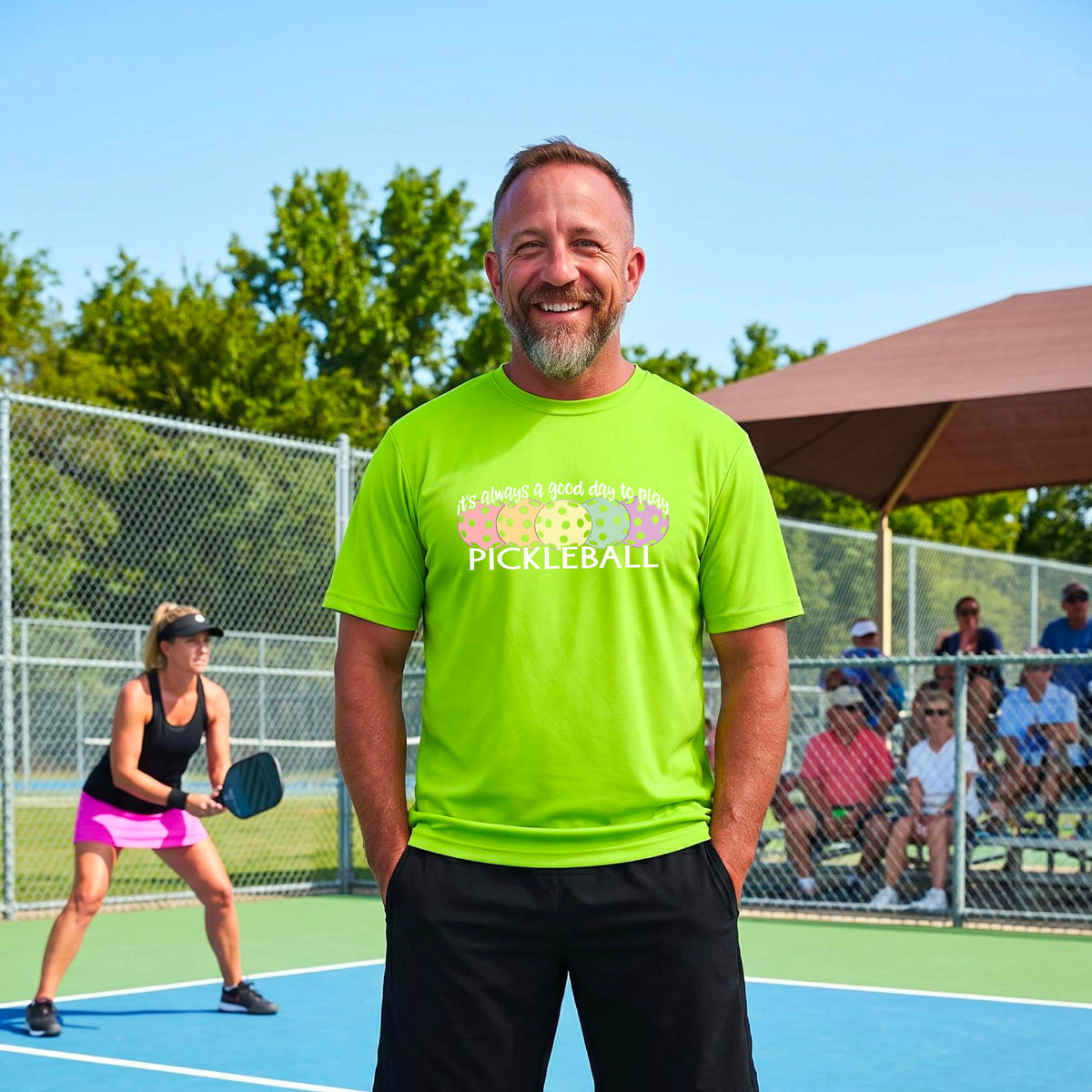Men’s Pickleball Performance Shirt – Court & Casual Athletic Wear Short-Sleeve