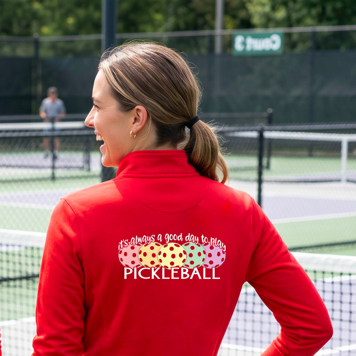 Women’s Pickleball Quarter-Zip Shirt – Athletic Performance Top