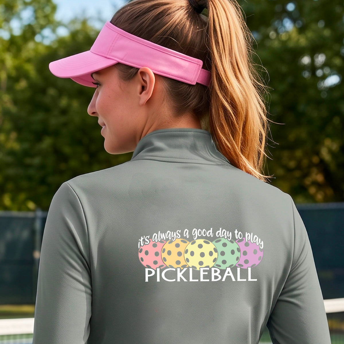 Women’s Pickleball Quarter-Zip Shirt – Athletic Performance Top