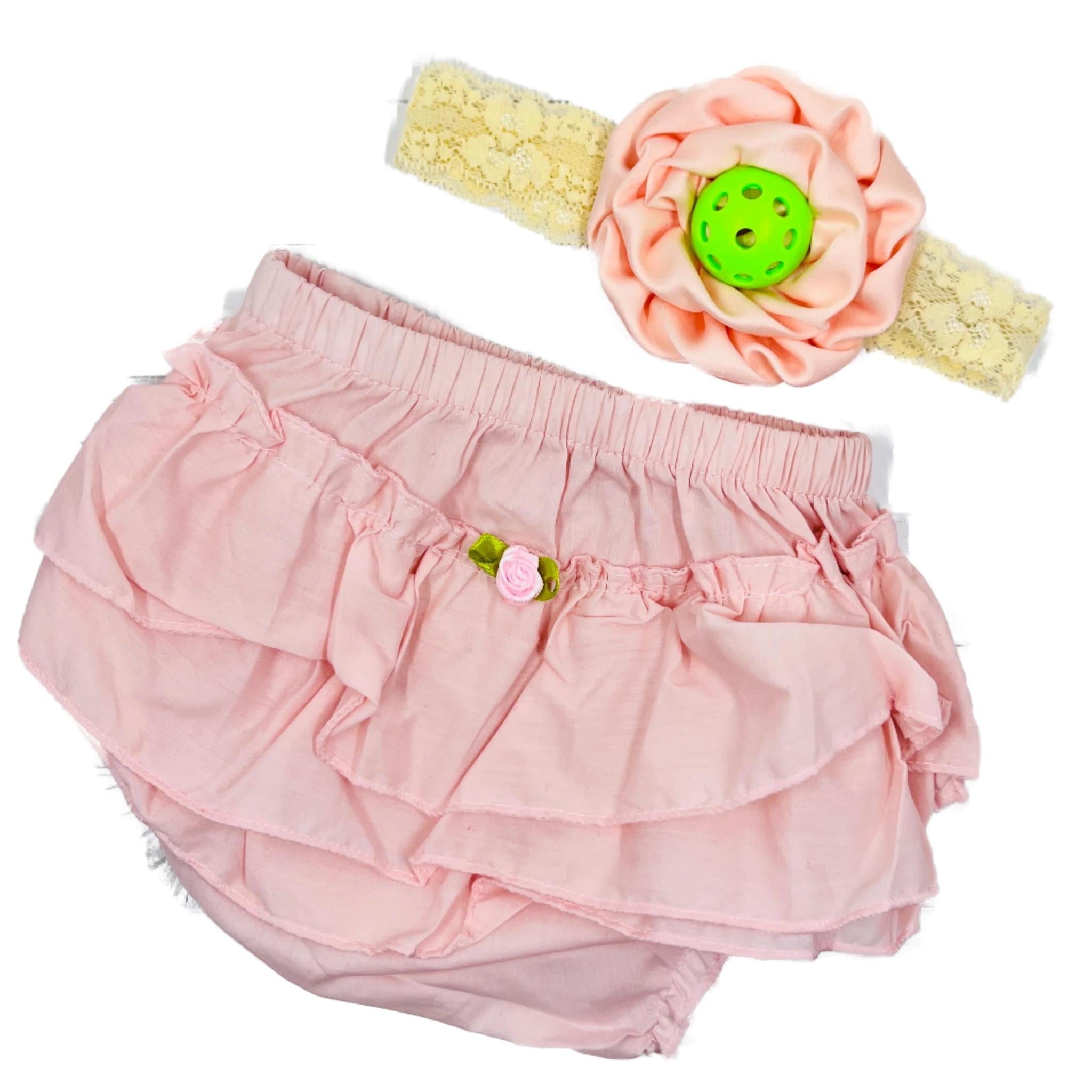 Dink Rse Pickleball Baby Headband And Rose Bloomer Set | Infant Pickleball Gift ...