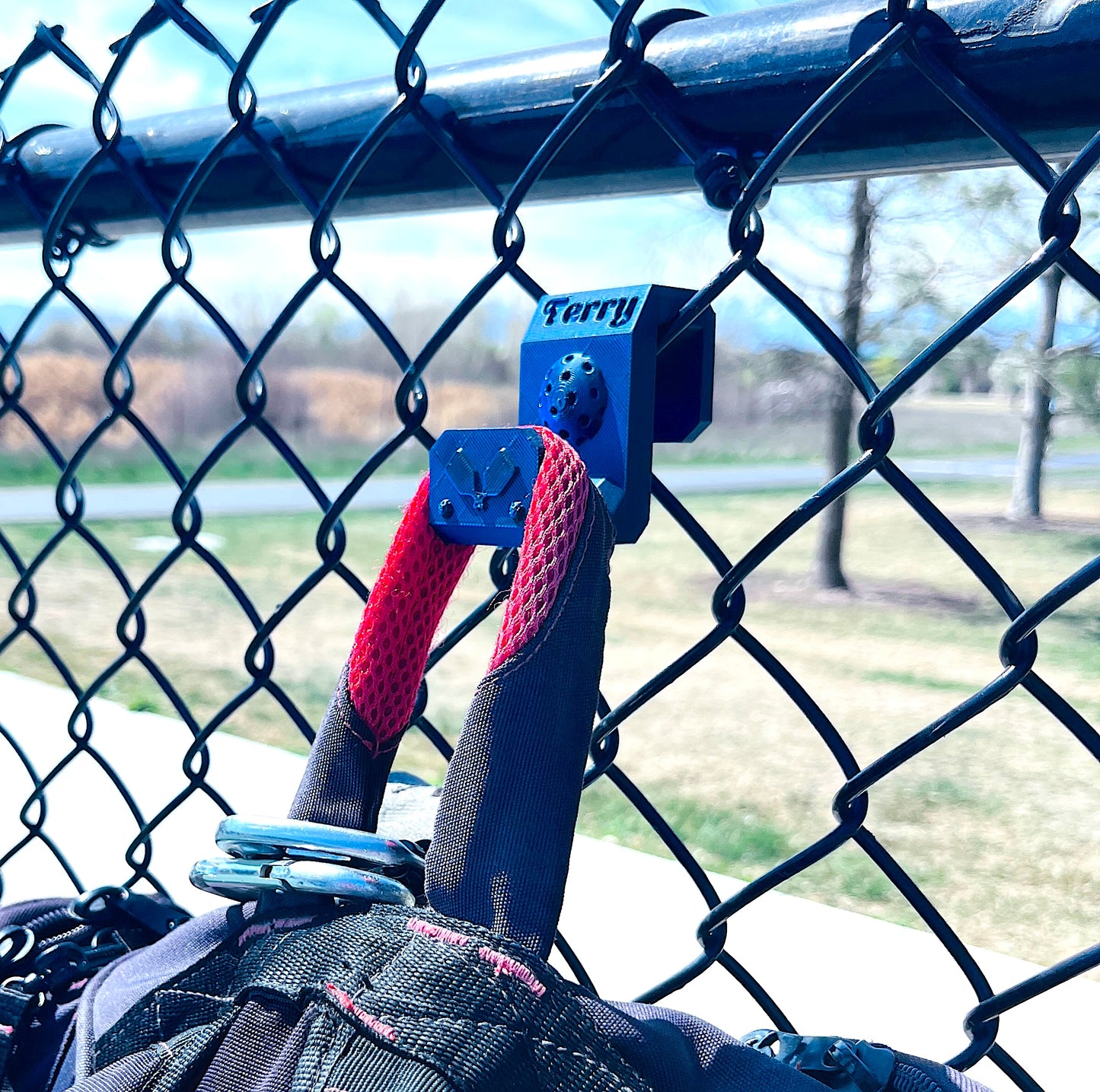 Pickleball Bag Hangers | Personalized Colorful Fence Clip | Fun Fence Caddy Hook