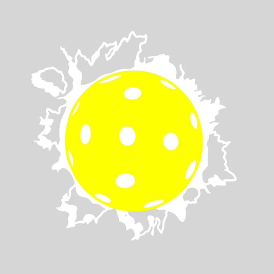 Pickleball Broken Window | Pickleball Car Decal And Pickleball Sticker