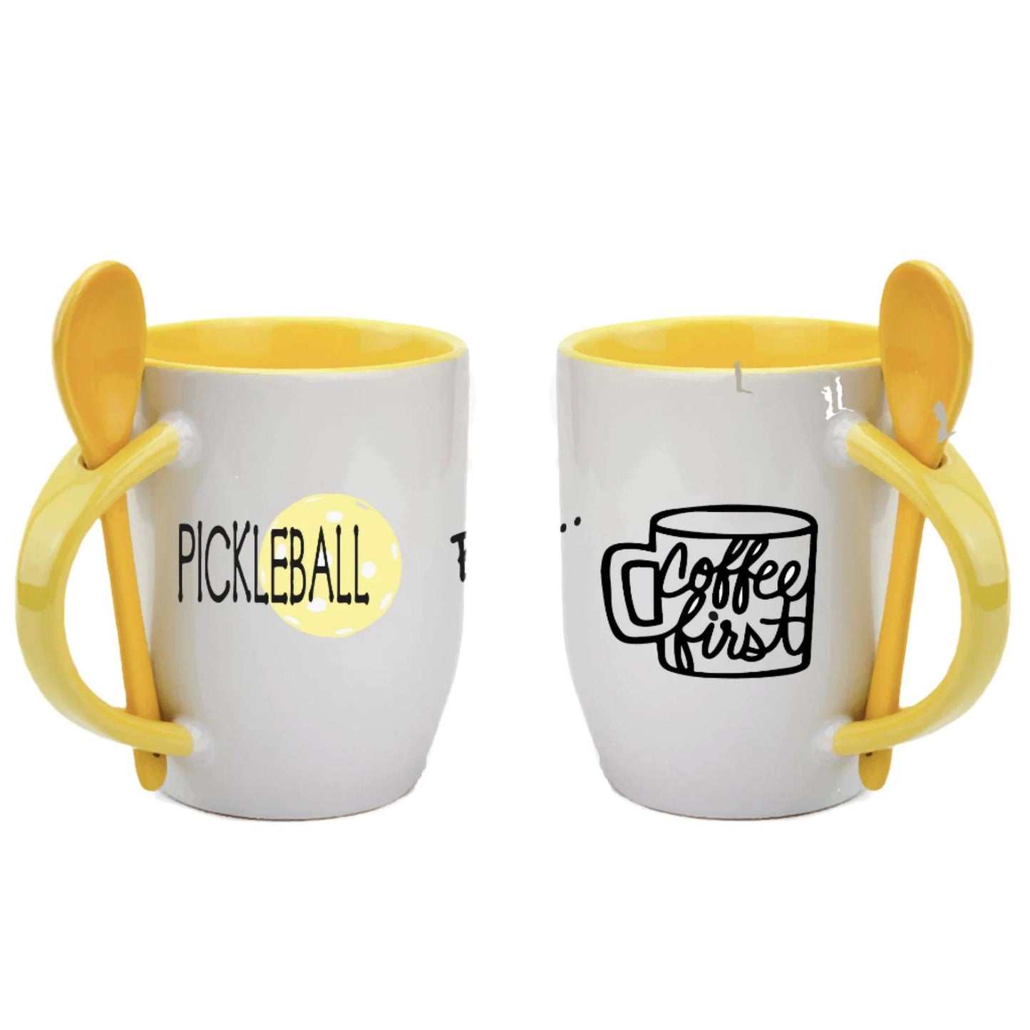 Pickleball But Coffee First | Pickleball Coffee Cup | Fun Pickleball Gifts