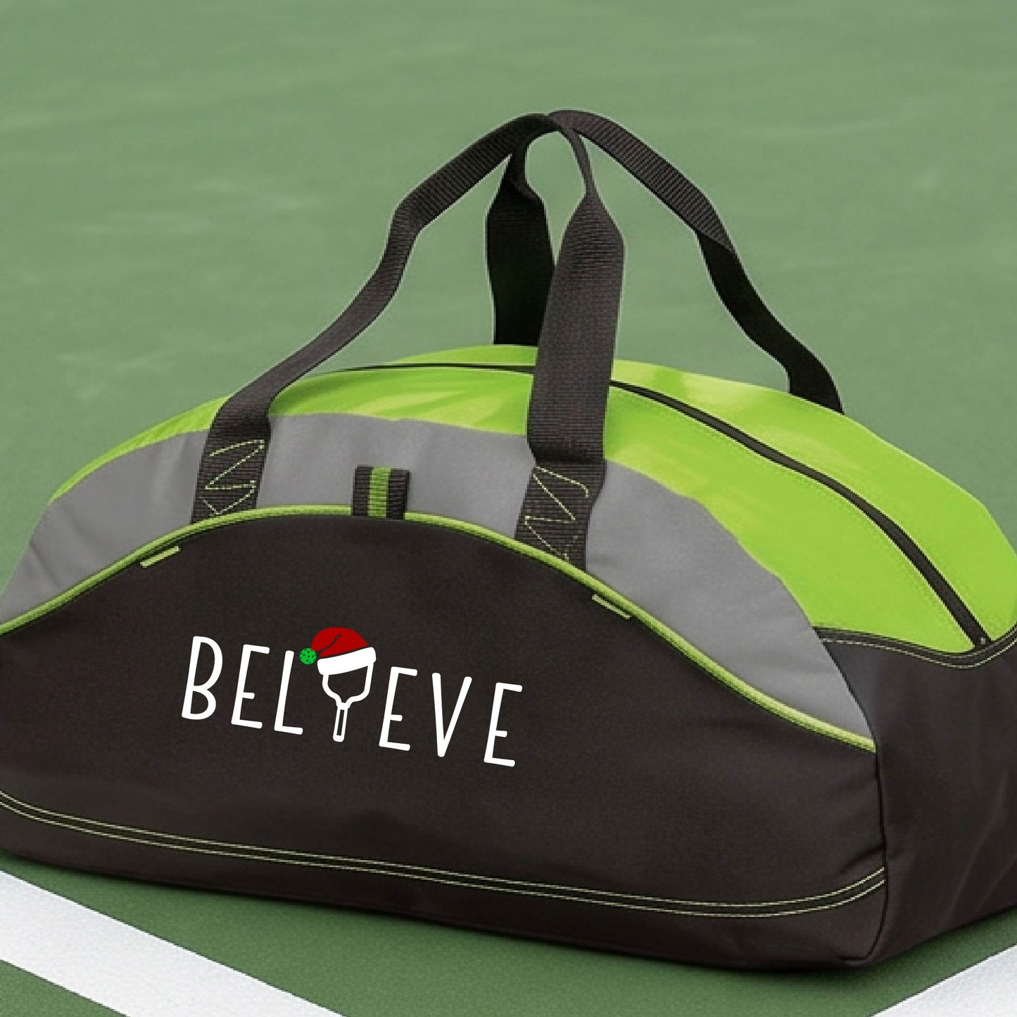 Holiday Pickleball Duffel Bag – Christmas Pickleball Sports Bag & Player Gift