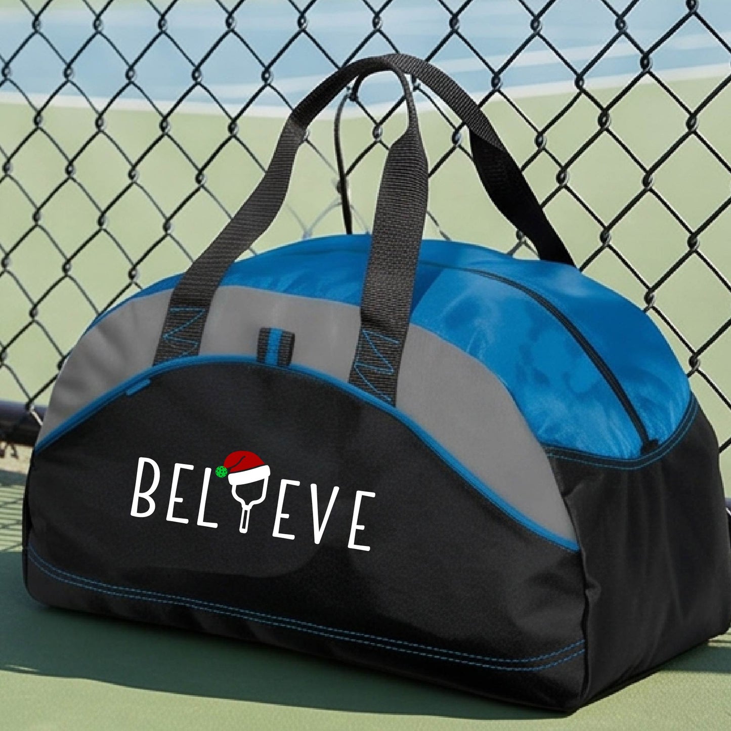 Holiday Pickleball Duffel Bag – Christmas Pickleball Sports Bag & Player Gift