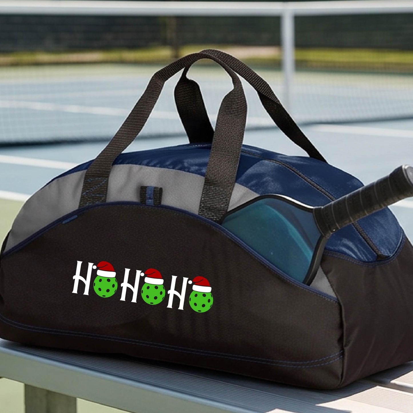 Holiday Pickleball Duffel Bag – Christmas Pickleball Sports Bag & Player Gift