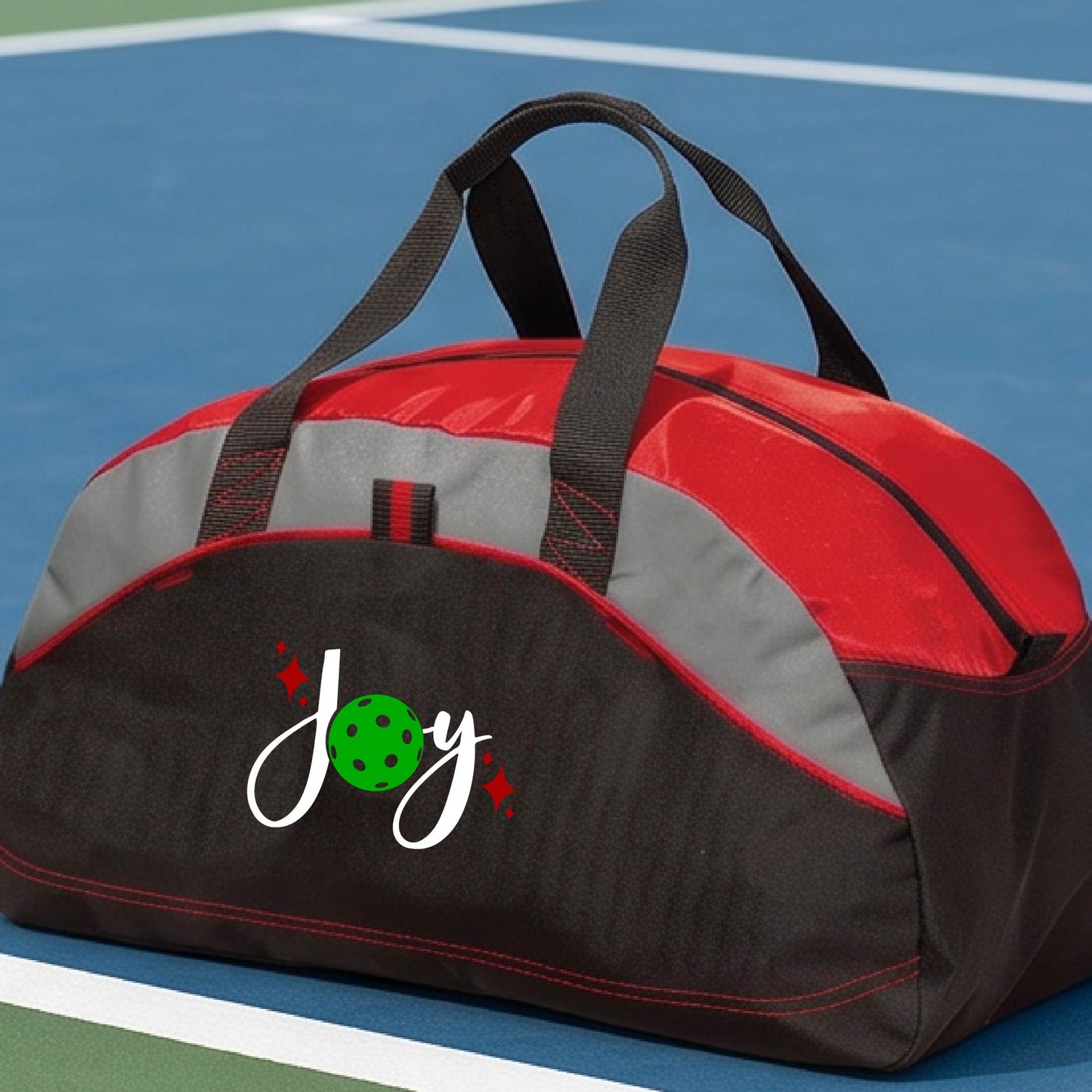 Christmas Pickleball Sports Bag – Festive Holiday Duffel Bag & Pickleball Gift