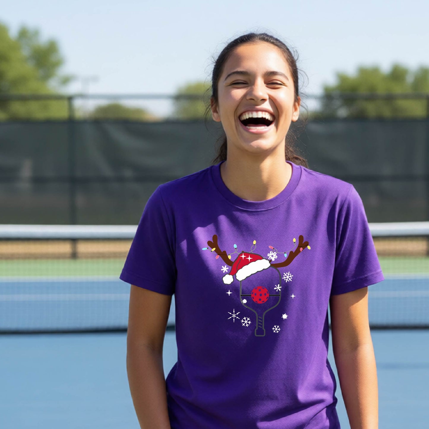 Kids Christmas Pickleball Shirt Youth Pickleball Apparel Holiday Sports Shirt for Pickleball Players