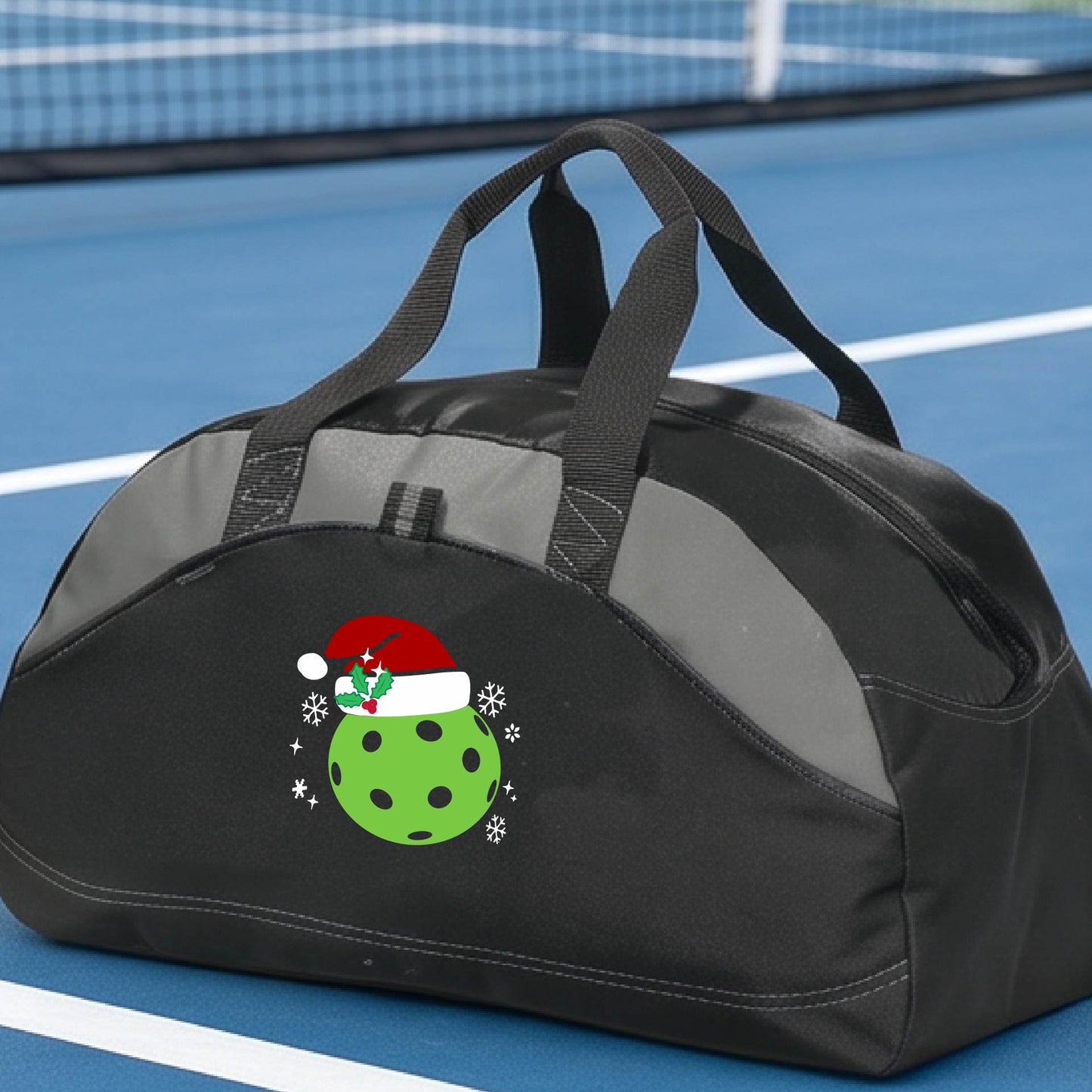 Holiday Pickleball Duffel Bag – Christmas Pickleball Sports Bag & Player Gift