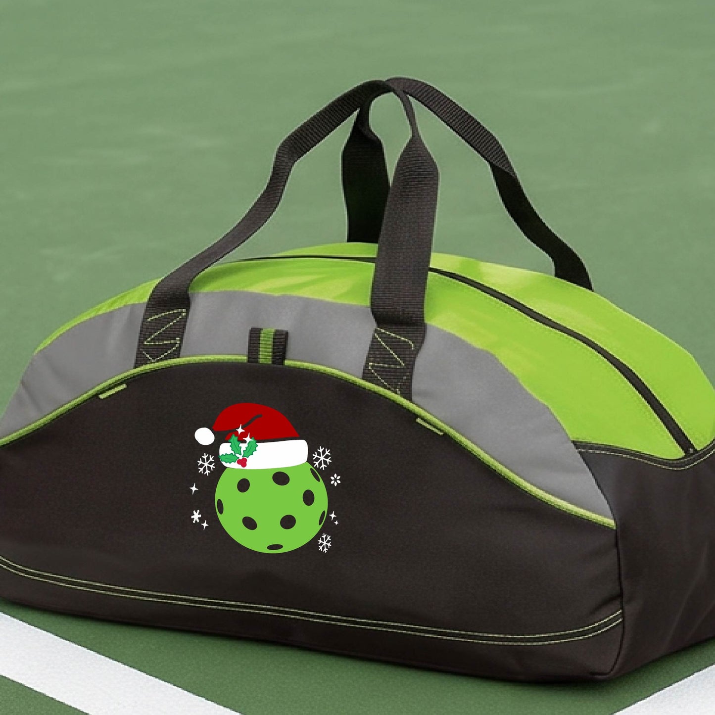 Holiday Pickleball Duffel Bag – Christmas Pickleball Sports Bag & Player Gift