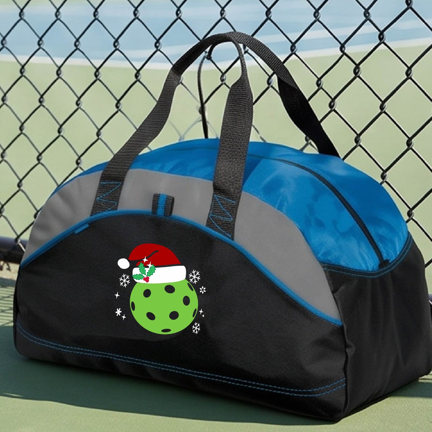 Holiday Pickleball Duffel Bag – Christmas Pickleball Sports Bag & Player Gift