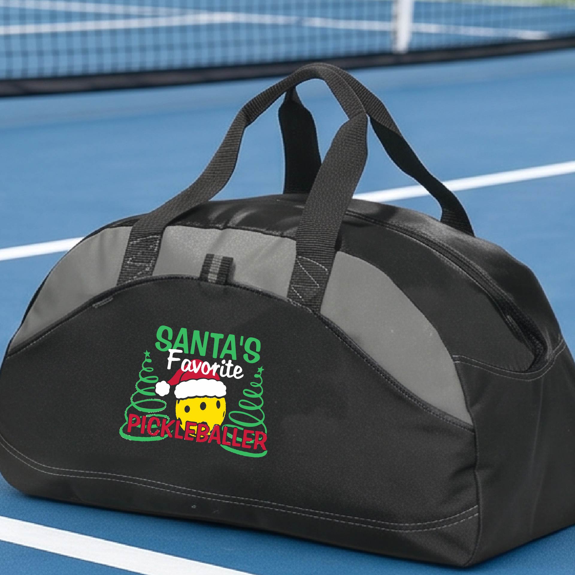 Christmas Pickleball Duffel Bag – Holiday Sports Bag for Pickleball Players & Gifts