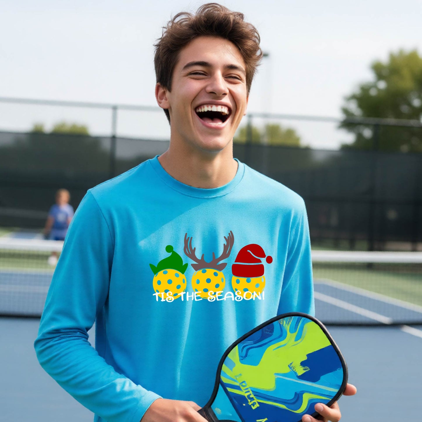 Youth Christmas Pickleball Shirt Kids Holiday Pickleball Shirt Festive Pickleball Player Gift