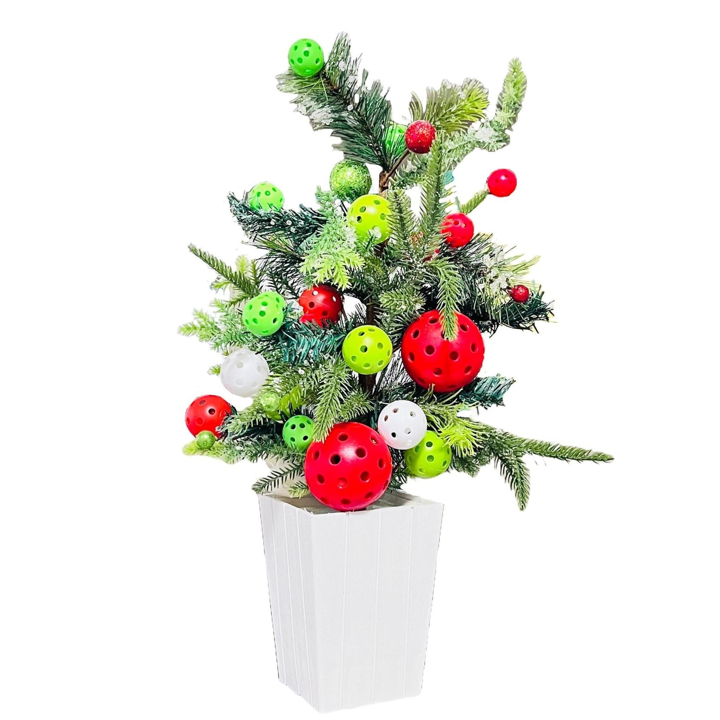 Pickleball Christmas Tree Centerpiece | Pickleball Christmas Gifts And Decor