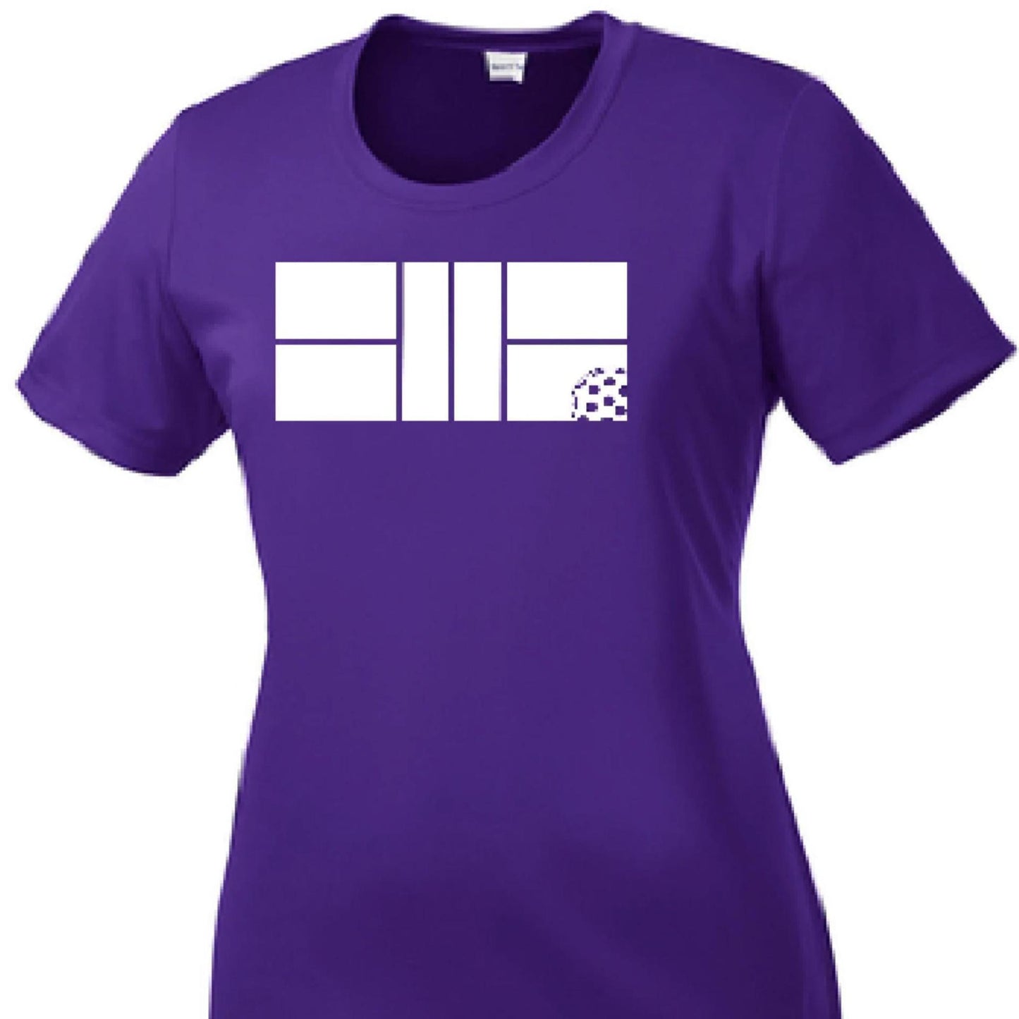 Pickleball Court | Clearance Women's Short Sleeve V-Neck Pickleball Performance T-Shirts | 100% Polyester