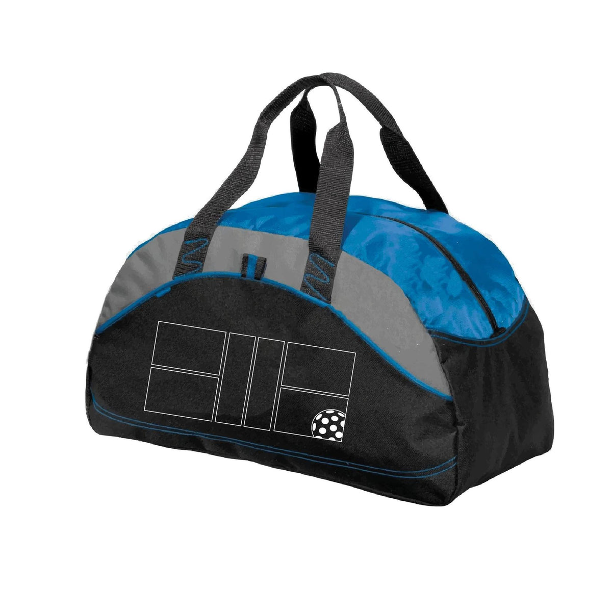 Pickleball Court (White) | Pickleball Sports Duffel | Medium Size Court Bag