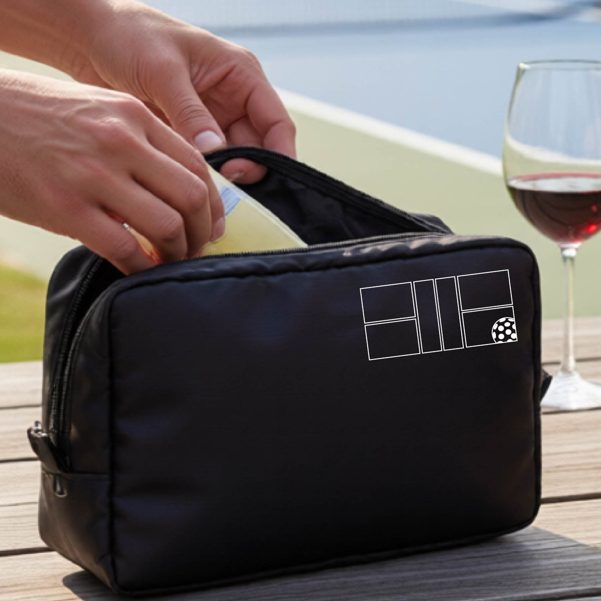 Pickleball Makeup Bag – Cosmetic & Travel Pouch for Players
