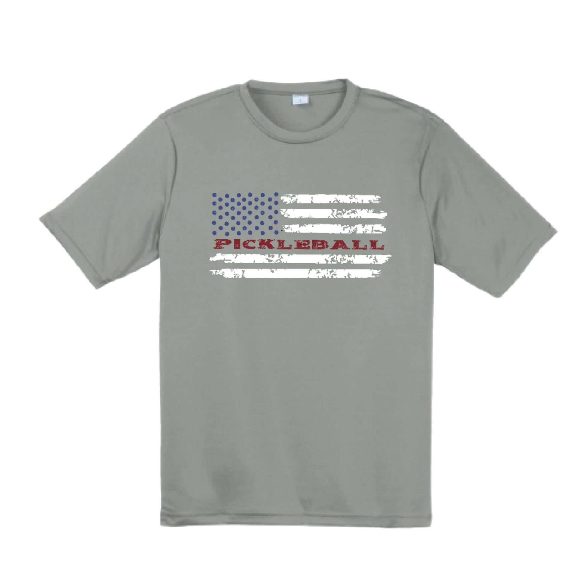 Pickleball Flag | Clearance Youth Short Sleeve Pickleball T-Shirts | 100% Polyester