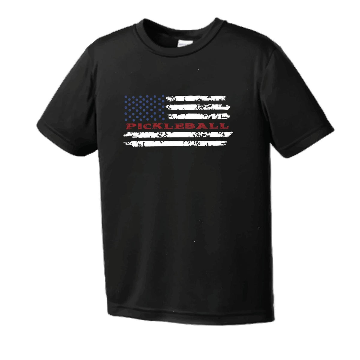 Pickleball Flag (Custom) | Men's Short Sleeve Athletic Performance T-Shirt | 100% Polyester