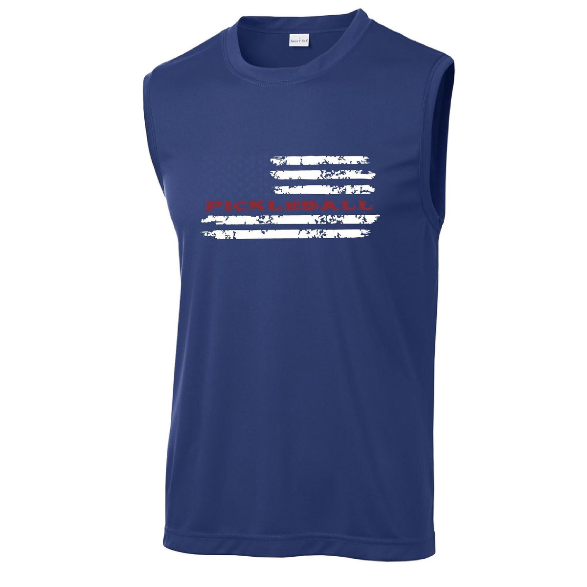 Pickleball Flag (Custom) | Men's Sleeveless Athletic Performance T-Shirt | 100% Polyester