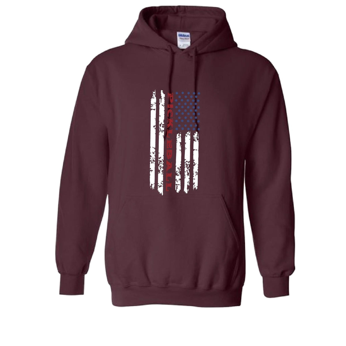 Pickleball Flag (Custom) | Unisex Hoodie Athletic Sweatshirt | 50% Cotton/50% Polyester