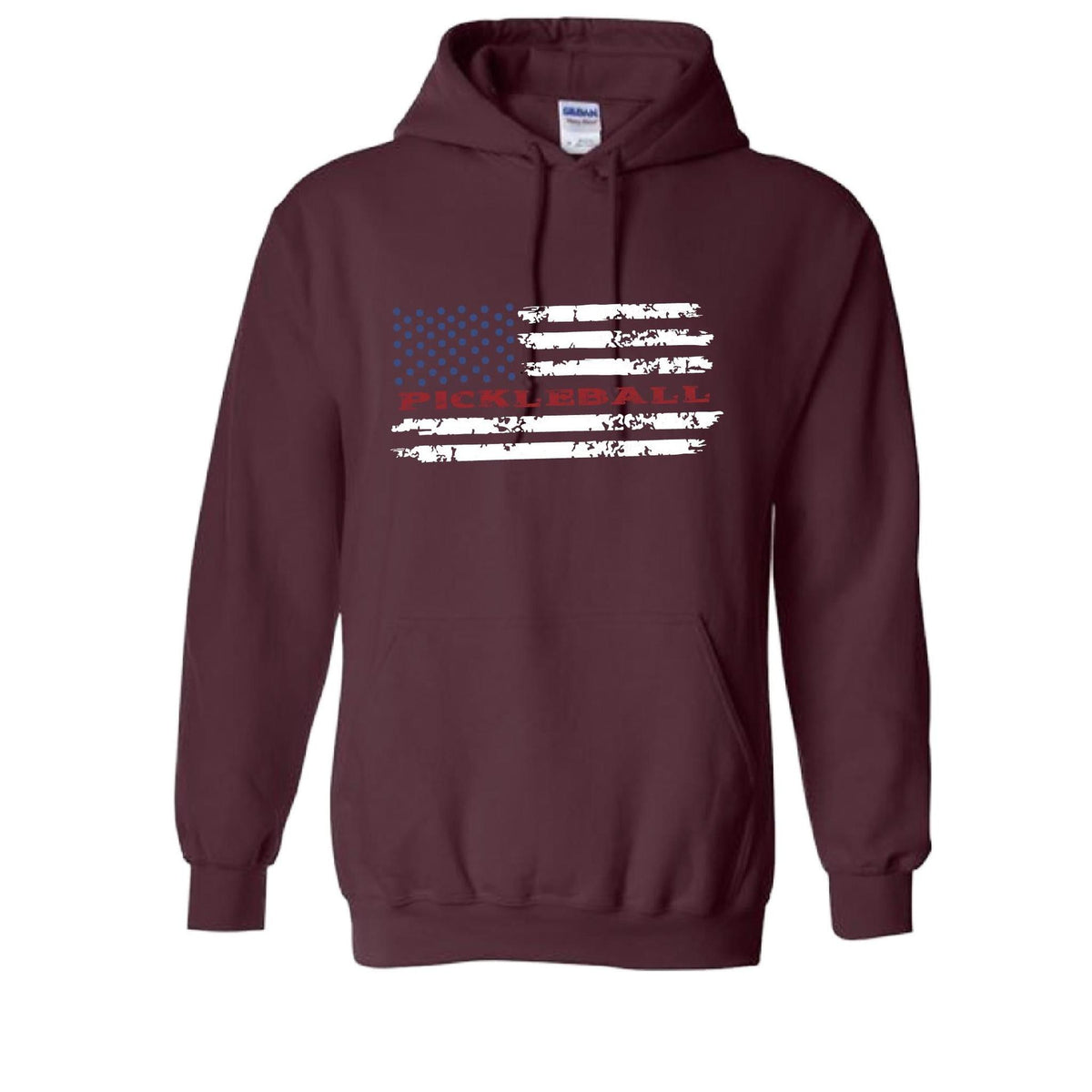 Pickleball Flag (Custom) | Unisex Hoodie Athletic Sweatshirt | 50% Cotton/50% Polyester