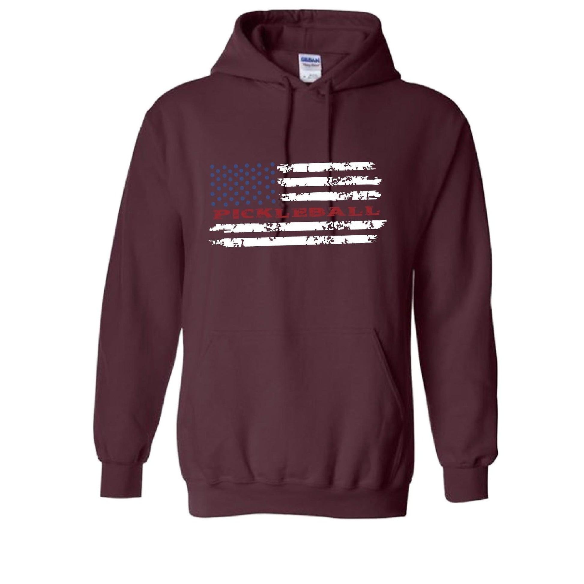 Pickleball Flag (Custom) | Unisex Hoodie Athletic Sweatshirt | 50% Cotton/50% Polyester