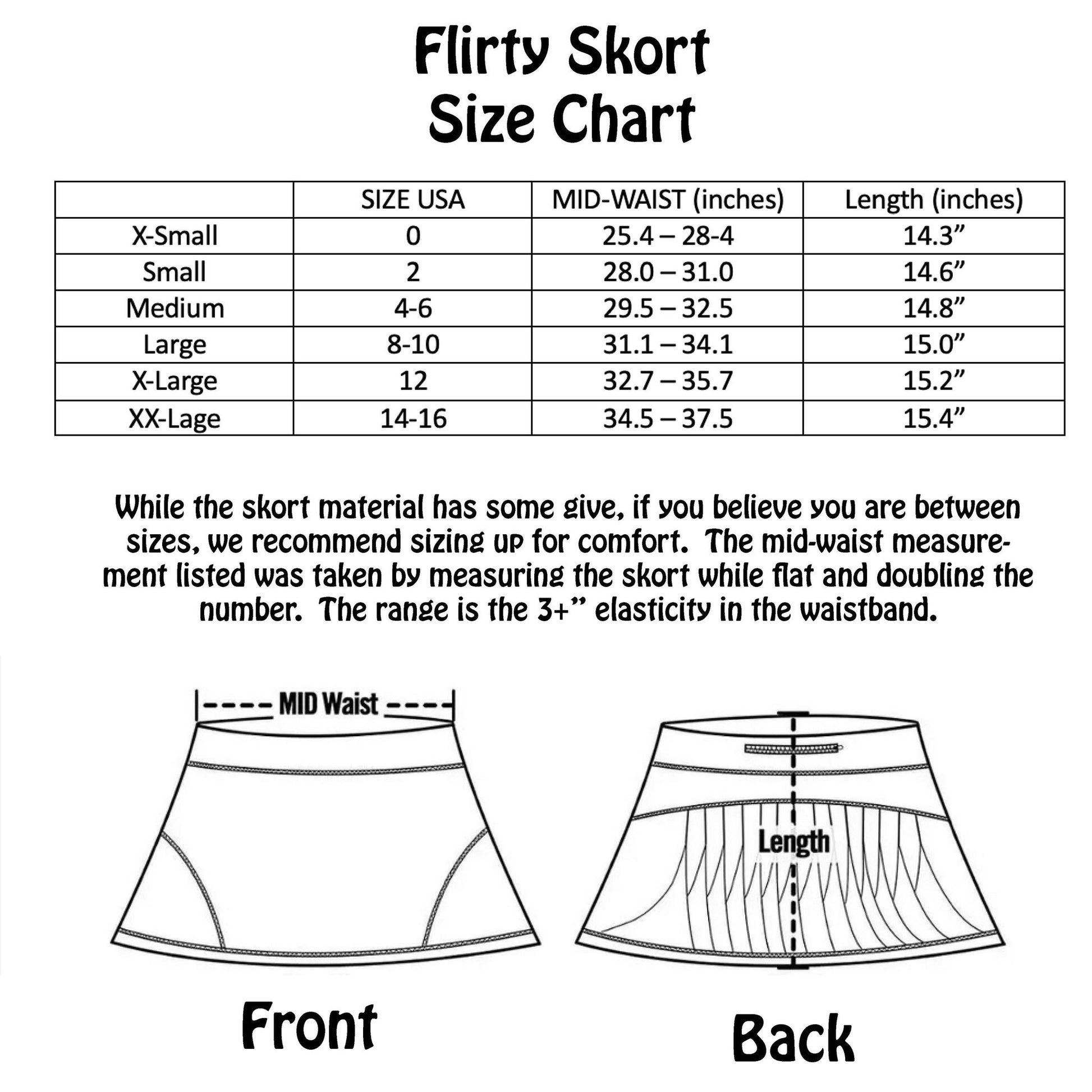 Pickleball Flirty Skorts Clearance | MULTIPLE DESIGNS | Clearance Women's Pickleball Skort