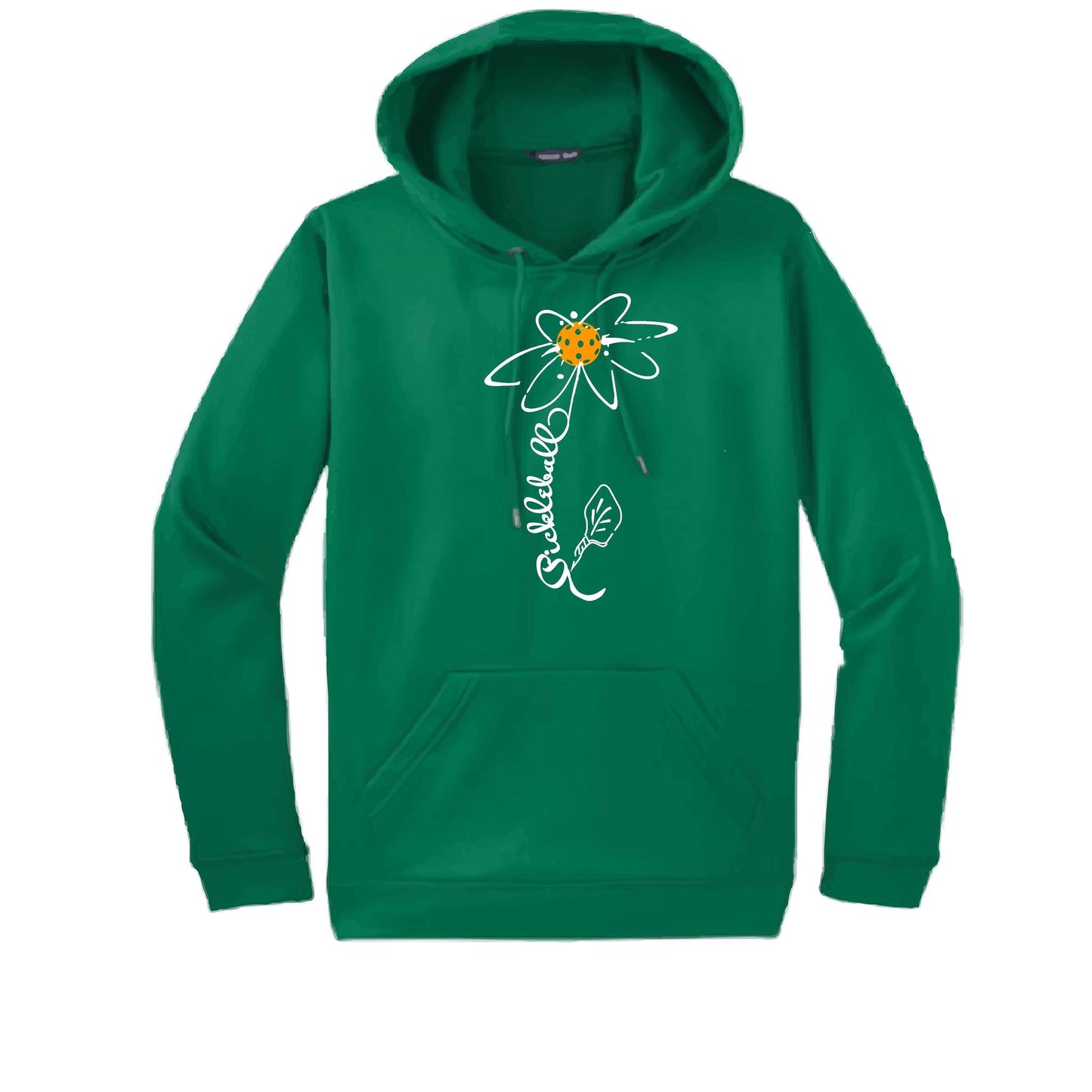 Pickleball Flower (8 Custom Pickleball Colors) | Unisex Hoodie Athletic Sweatshirt | 50% Cotton/50% Polyester
