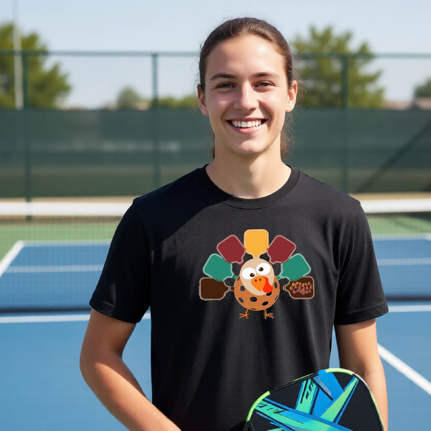 Youth Pickleball Thanksgiving Holiday Shirt Kids Pickleball Apparel Shirt Short-Sleeve