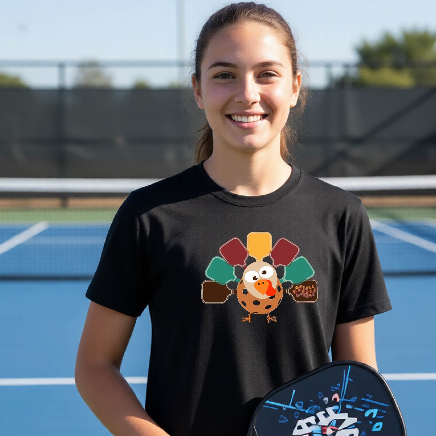 Youth Pickleball Thanksgiving Holiday Shirt Kids Pickleball Apparel Shirt Short-Sleeve