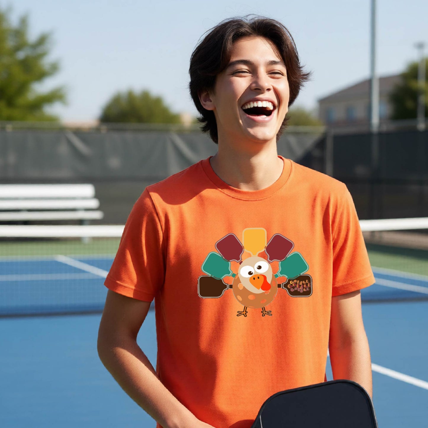 Youth Pickleball Thanksgiving Holiday Shirt Kids Pickleball Apparel Shirt Short-Sleeve