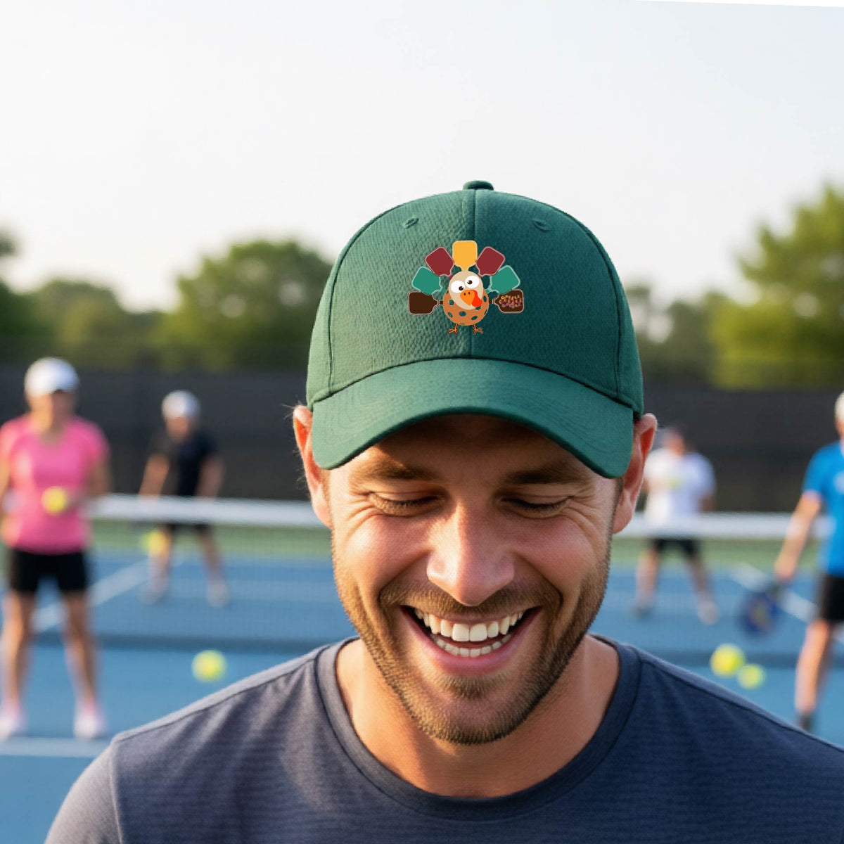 Thanksgiving Fall Thanksgiving Pickleball Visors Performance Headwear Premium Moisture-Wicking Headwear