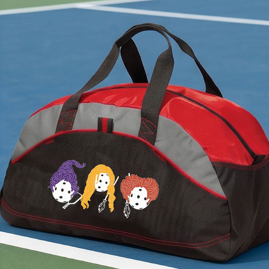 Spooky Halloween Pickleball Duffel Pickleball Gear Bag Sports Bag Halloween Gift