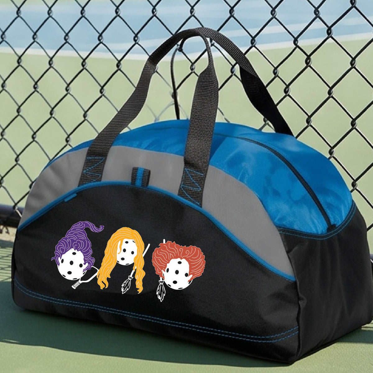 Spooky Halloween Pickleball Duffel Pickleball Gear Bag Sports Bag Halloween Gift