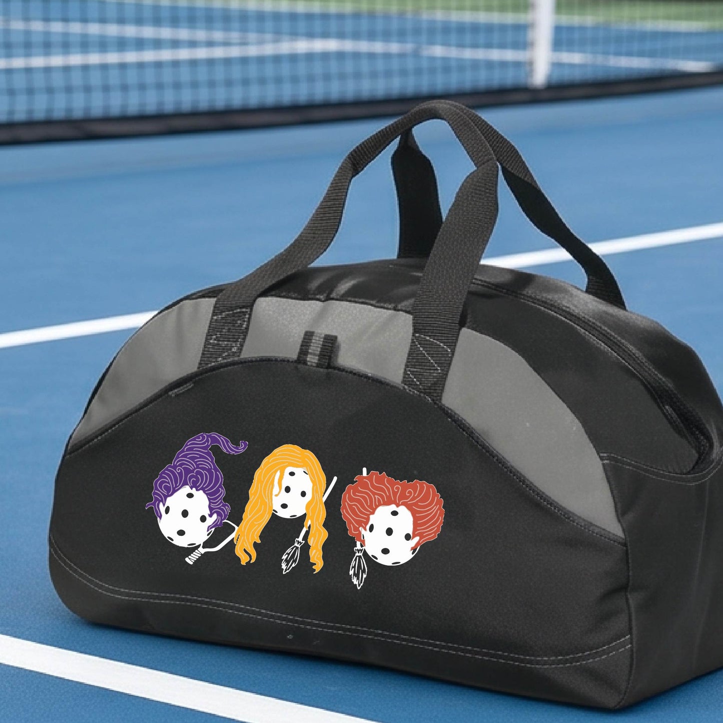 Spooky Halloween Pickleball Duffel Pickleball Gear Bag Sports Bag Halloween Gift