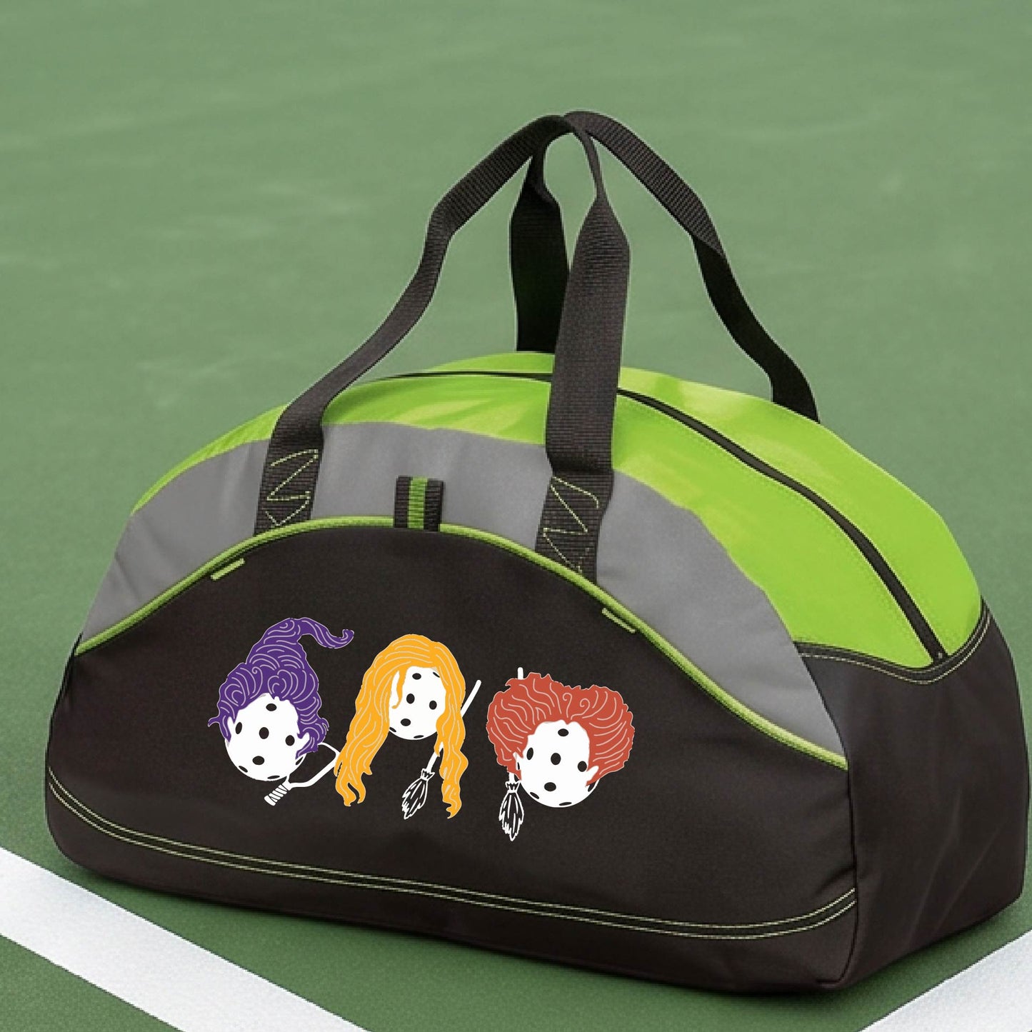 Spooky Halloween Pickleball Duffel Pickleball Gear Bag Sports Bag Halloween Gift