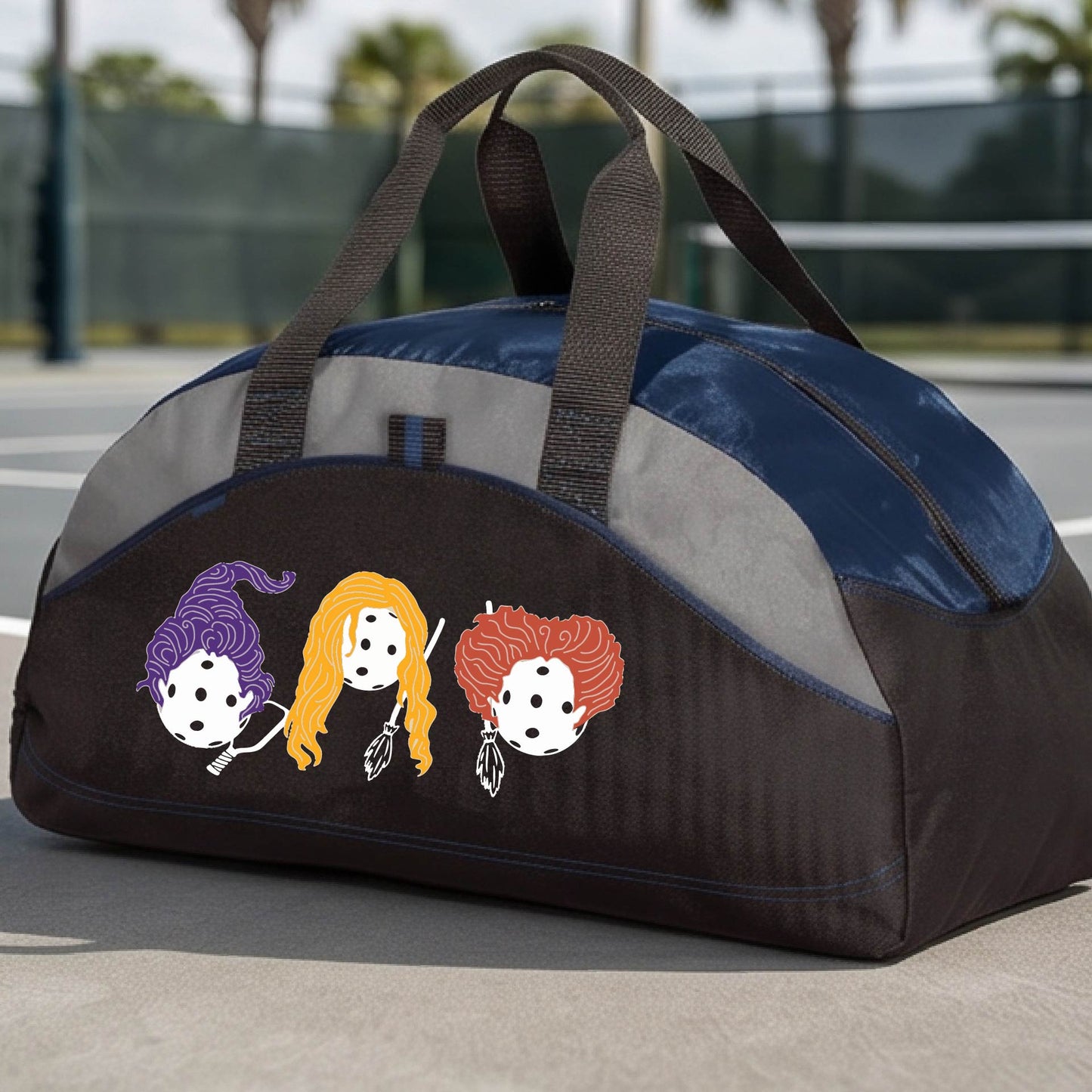 Spooky Halloween Pickleball Duffel Pickleball Gear Bag Sports Bag Halloween Gift