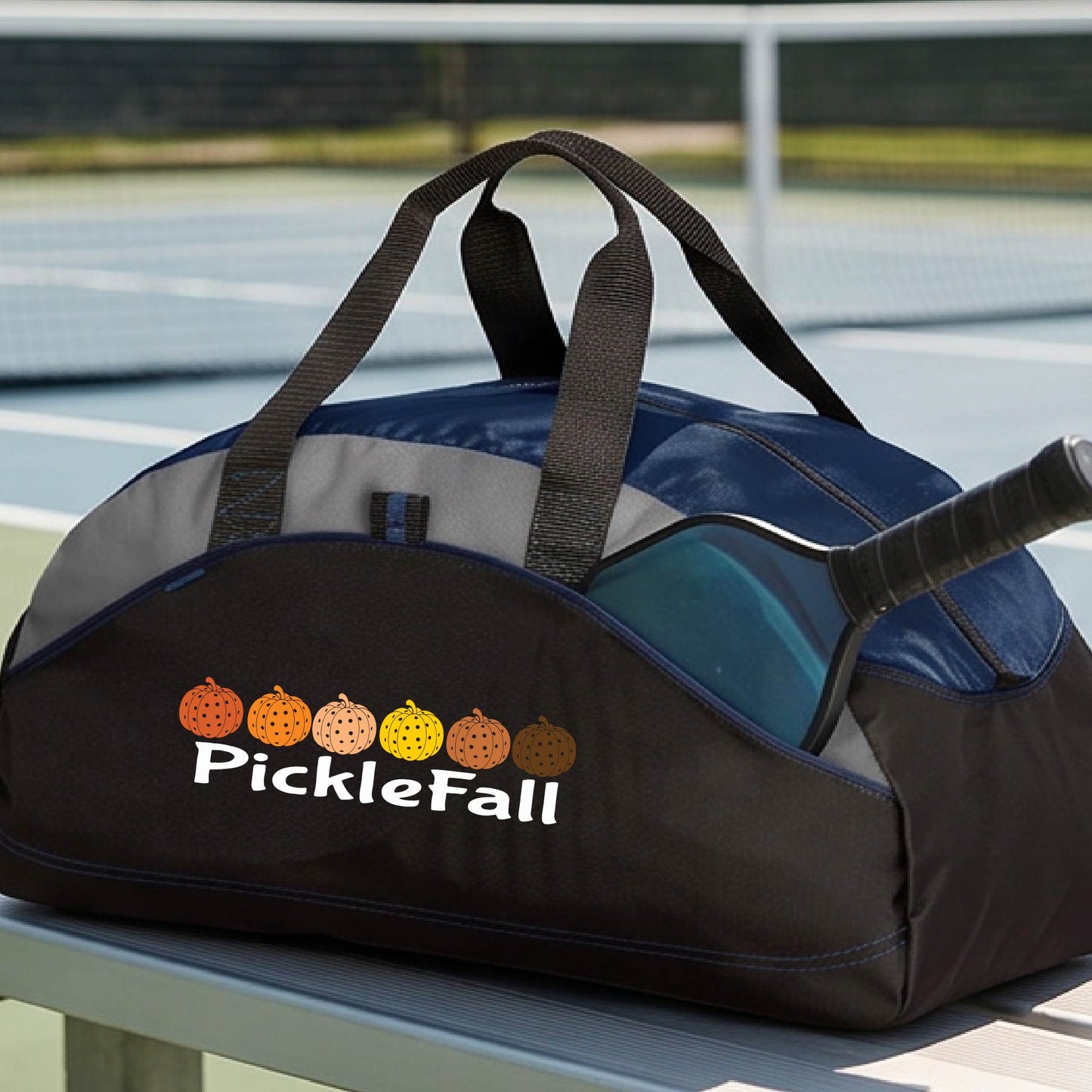 Fun Fall Halloween Pickleball Duffel Pickleball Gear Bag Sports Bag Halloween Gift