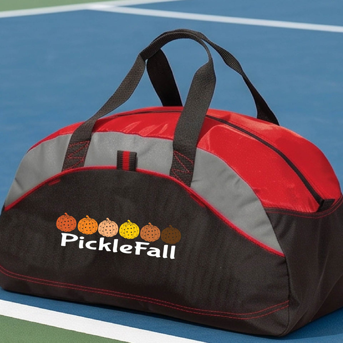 Fun Fall Halloween Pickleball Duffel Pickleball Gear Bag Sports Bag Halloween Gift
