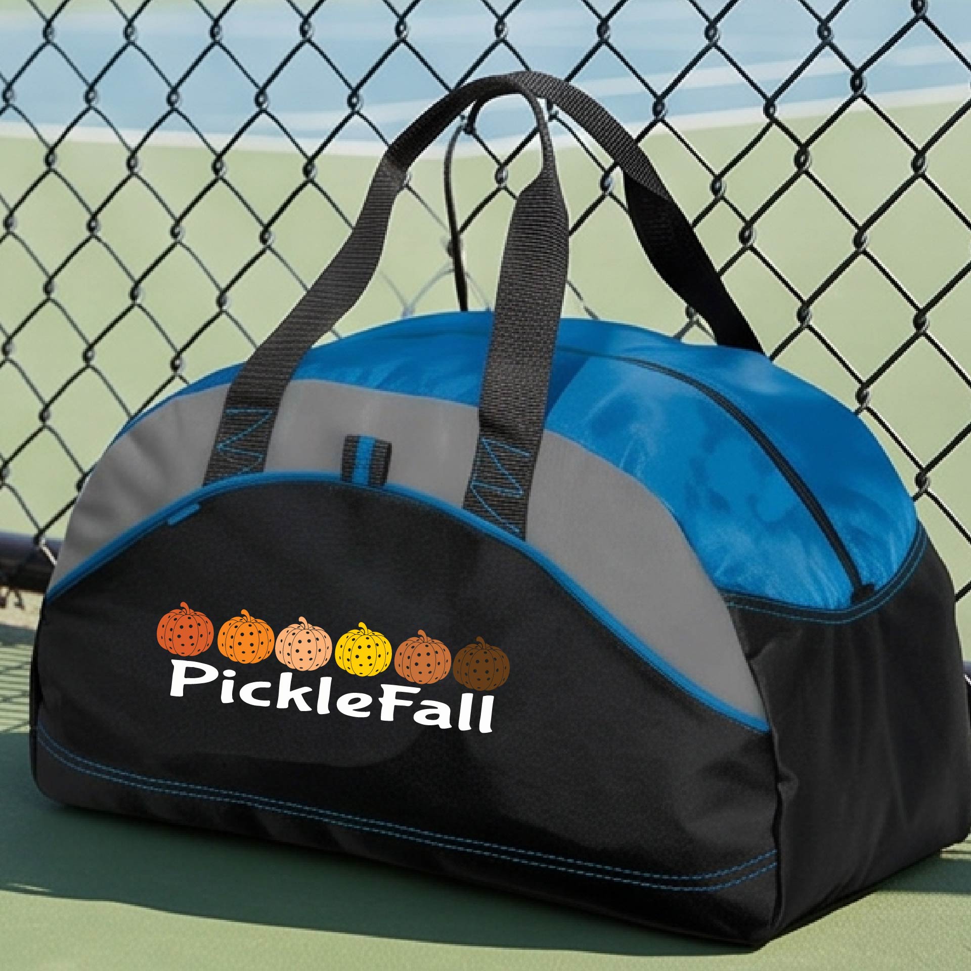 Fun Fall Halloween Pickleball Duffel Pickleball Gear Bag Sports Bag Halloween Gift