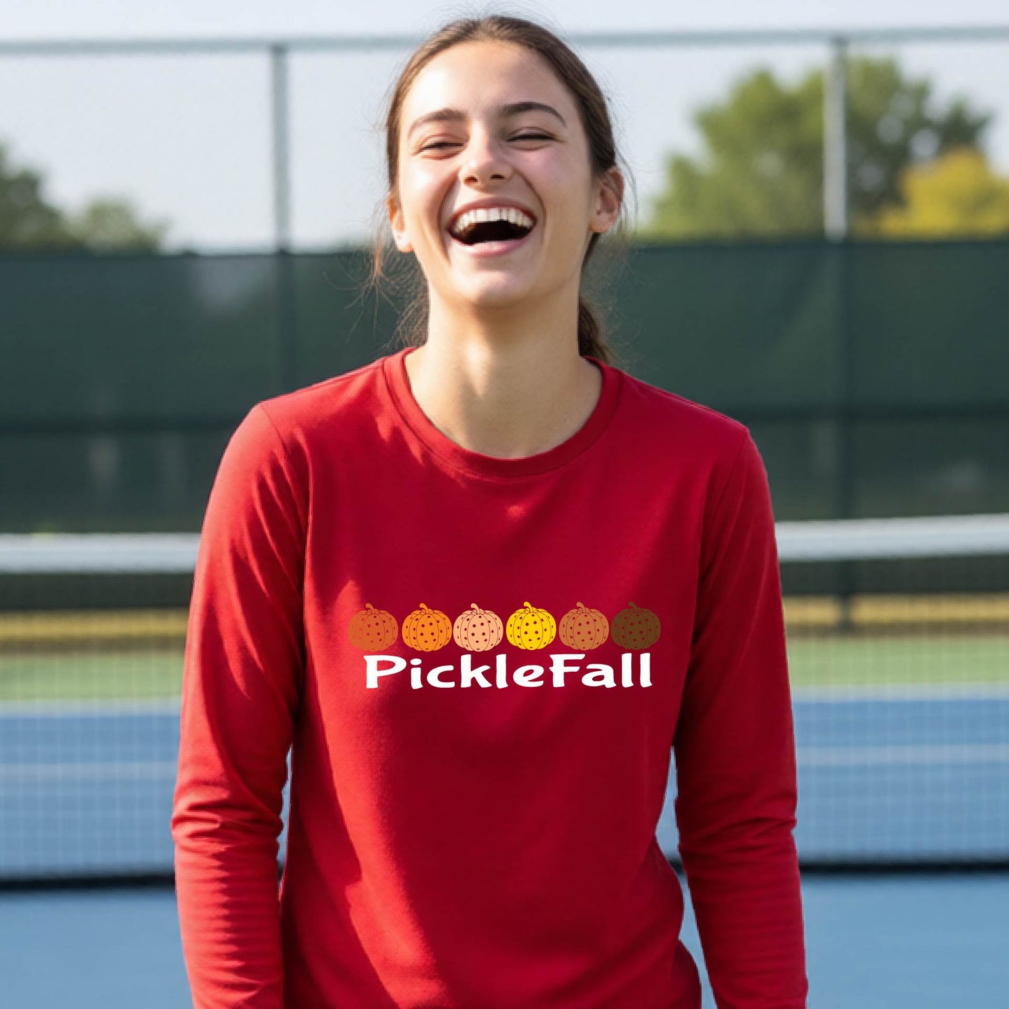Youth Pickleball Halloween Shirt Kids Pickleball Apparel Spooky Season Shirt Long Sleeve