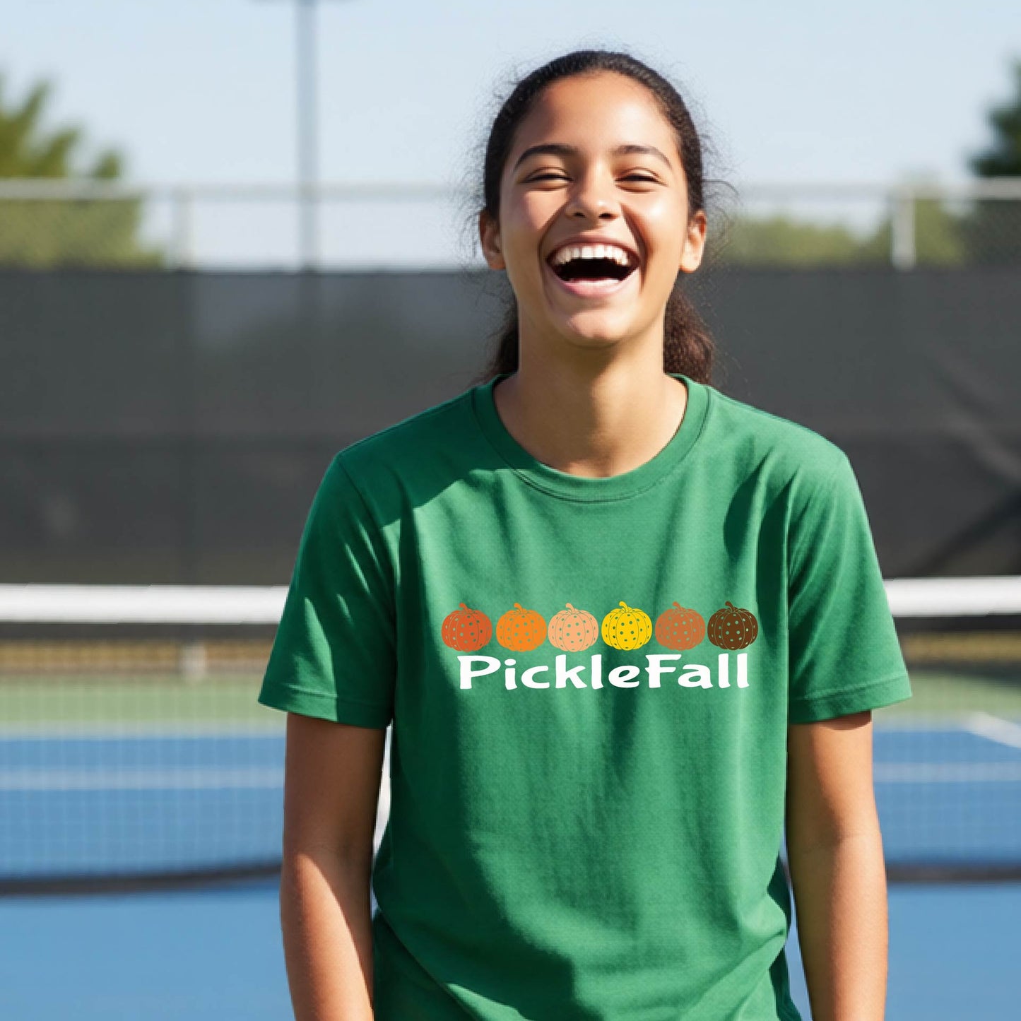 Youth Halloween Pickleball Apparel Kids Pickleball Shirt Halloween Sports Shirt Short Sleeve
