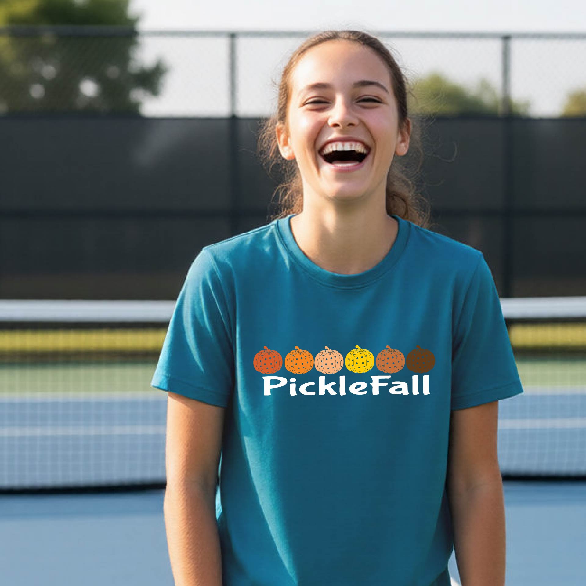 Youth Halloween Pickleball Apparel Kids Pickleball Shirt Halloween Sports Shirt Short Sleeve