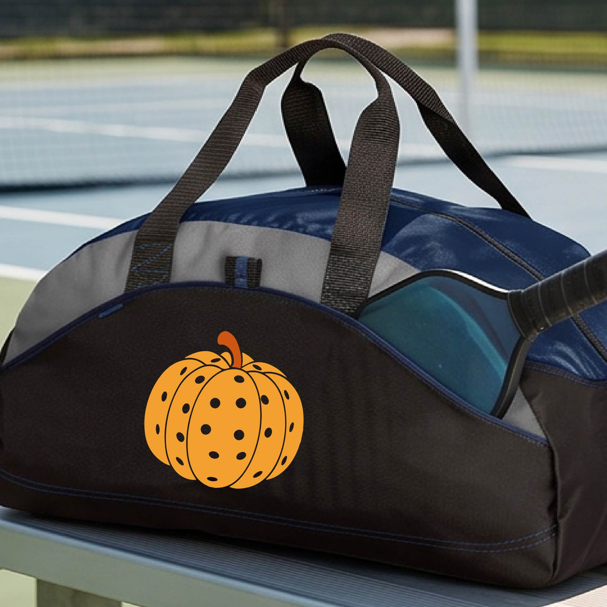 Halloween Duffel Bag Pickleball Sports Bag, Spooky Season Gym Bag, Halloween Gift